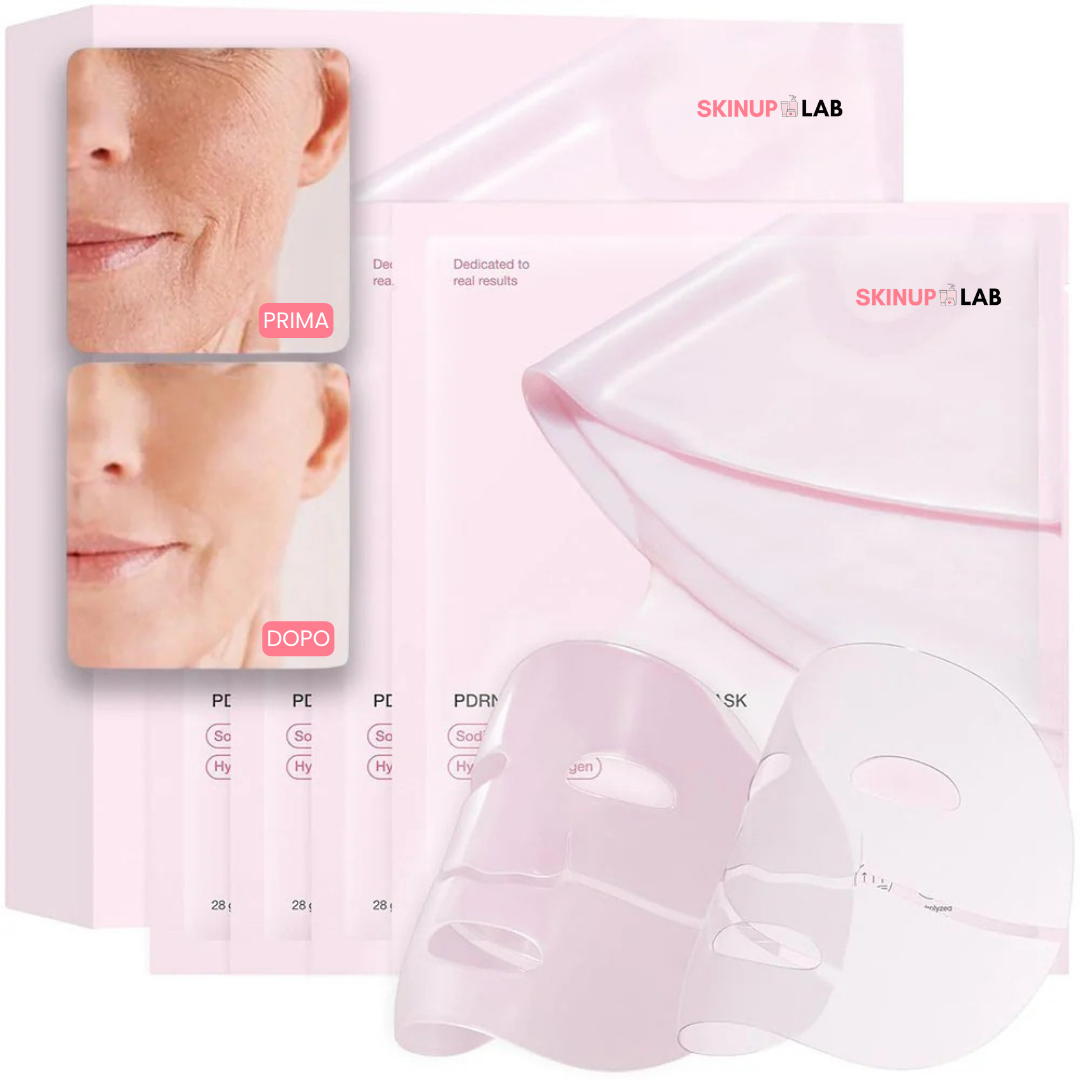 Bio-Collagen Maske – Tiefenwirksam, Feuchtigkeitsspendend, Straffend, Für Alle Hauttypen (4 Stück)