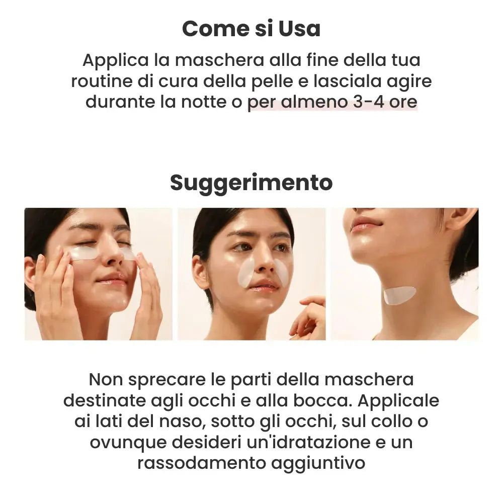 Maschera al bio-collagene