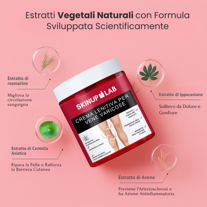 Crema gambe per eliminare definitivamente le vene varicose (80g)